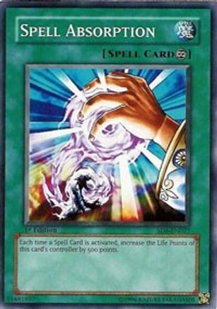 Spell Absorption (SD6-EN027) - Structure Deck: Spellcaster's Judgment 1st Edition - Premium Yugioh Single from Konami - Just $0.40! Shop now at Game Crave Tournament Store