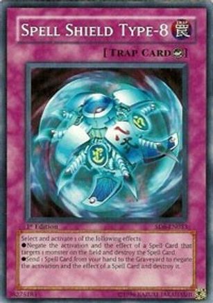 Spell Shield Type-8 (SD6-EN033) - Structure Deck: Spellcaster's Judgment Unlimited - Premium Yugioh Single from Konami - Just $0.31! Shop now at Game Crave Tournament Store