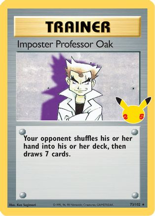 Imposter Professor Oak 73/25 - Celebrations Classic Collection Holofoil - Premium Pokemon Single from Nintendo - Just $0.17! Shop now at Game Crave Tournament Store