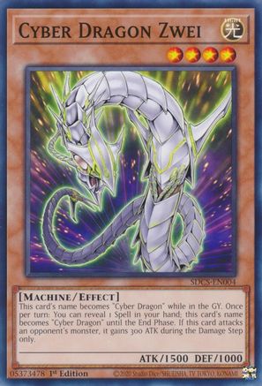 Cyber Dragon Zwei (SDCS-EN004) - Structure Deck: Cyber Strike 1st Edition - Premium Yugioh Single from Konami - Just $0.25! Shop now at Game Crave Tournament Store