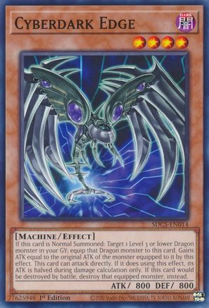 Cyberdark Edge (SDCS-EN014) - Structure Deck: Cyber Strike 1st Edition - Premium Yugioh Single from Konami - Just $0.25! Shop now at Game Crave Tournament Store