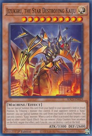 Jizukiru, the Star Destroying Kaiju (SDCS-EN019) - Structure Deck: Cyber Strike Unlimited - Premium Yugioh Single from Konami - Just $0.23! Shop now at Game Crave Tournament Store