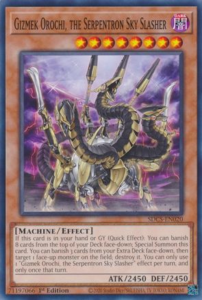 Gizmek Orochi, the Serpentron Sky Slasher (SDCS-EN020) - Structure Deck: Cyber Strike 1st Edition - Premium Yugioh Single from Konami - Just $0.25! Shop now at Game Crave Tournament Store