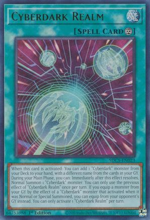 Cyberdark Realm (SDCS-EN023) - Structure Deck: Cyber Strike 1st Edition - Premium Yugioh Single from Konami - Just $0.49! Shop now at Game Crave Tournament Store