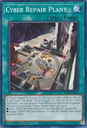 Cyber Repair Plant (SDCS-EN024) - Structure Deck: Cyber Strike Unlimited - Premium Yugioh Single from Konami - Just $0.25! Shop now at Game Crave Tournament Store