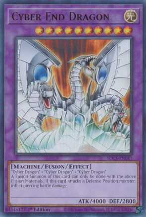 Cyber End Dragon (SDCS-EN041) - Structure Deck: Cyber Strike Unlimited - Premium Yugioh Single from Konami - Just $0.25! Shop now at Game Crave Tournament Store