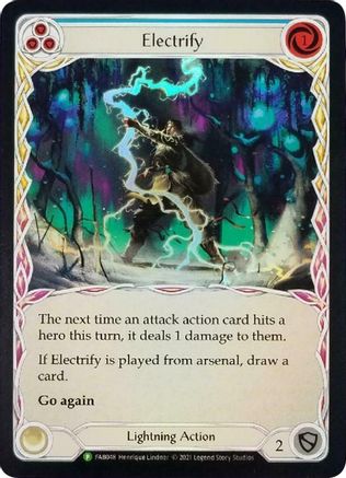 Electrify (FAB048) - Flesh and Blood: Promo Cards Rainbow Foil - Premium Flesh And Blood Single from Legend Story Studios - Just $4.07! Shop now at Game Crave Tournament Store