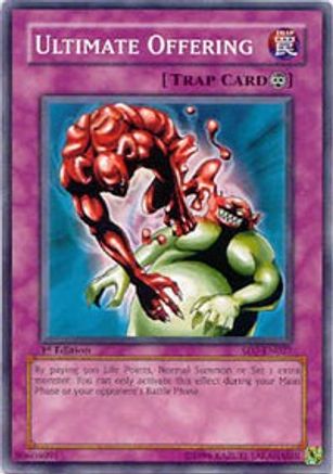 Ultimate Offering (SD7-EN027) - Structure Deck: Invincible Fortress 1st Edition - Premium Yugioh Single from Konami - Just $0.60! Shop now at Game Crave Tournament Store