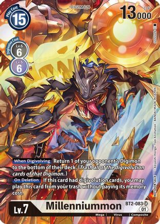 Millenniummon (1-Year Anniversary Box Topper) (BT2-083) - Release Special Booster Foil - Premium Digimon Single from Bandai - Just $0.39! Shop now at Game Crave Tournament Store