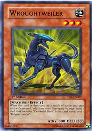 Wroughtweiler (DP1-EN007) - Duelist Pack 1: Jaden Yuki Unlimited - Premium Yugioh Single from Konami - Just $0.26! Shop now at Game Crave Tournament Store