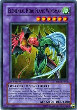 Elemental HERO Flame Wingman (DP1-EN010) - Duelist Pack 1: Jaden Yuki Unlimited - Premium Yugioh Single from Konami - Just $1.33! Shop now at Game Crave Tournament Store