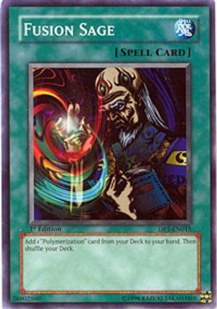 Fusion Sage (DP1-EN015) - Duelist Pack 1: Jaden Yuki 1st Edition - Premium Yugioh Single from Konami - Just $0.29! Shop now at Game Crave Tournament Store