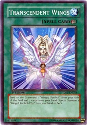 Transcendent Wings (DP1-EN018) - Duelist Pack 1: Jaden Yuki 1st Edition - Premium Yugioh Single from Konami - Just $0.38! Shop now at Game Crave Tournament Store