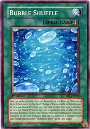 Bubble Shuffle (DP1-EN019) - Duelist Pack 1: Jaden Yuki 1st Edition - Premium Yugioh Single from Konami - Just $0.25! Shop now at Game Crave Tournament Store