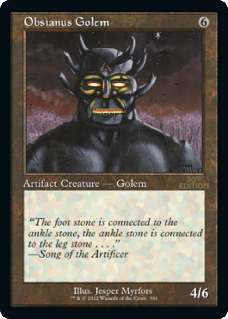 Obsianus Golem (30A-561) - 30th Anniversary Edition - Premium MTG Single from Wizards of the Coast - Just $0.24! Shop now at Game Crave Tournament Store