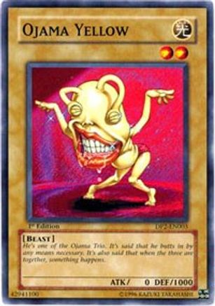 Ojama Yellow (DP2-EN003) - Duelist Pack 2: Chazz Princeton Unlimited - Premium Yugioh Single from Konami - Just $0.35! Shop now at Game Crave Tournament Store