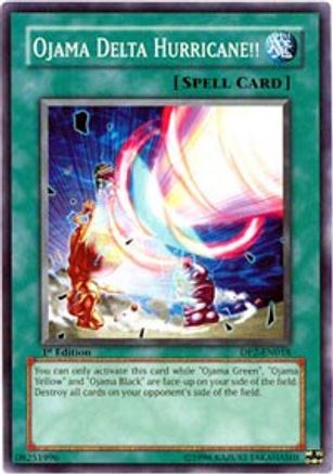 Ojama Delta Hurricane!! (DP2-EN018) - Duelist Pack 2: Chazz Princeton Unlimited - Premium Yugioh Single from Konami - Just $0.33! Shop now at Game Crave Tournament Store