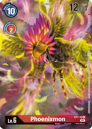 Phoenixmon (1-Year Anniversary Box Topper) (ST1-10) - Starter Deck 01: Gaia Red Foil - Premium Digimon Single from Bandai - Just $0.25! Shop now at Game Crave Tournament Store