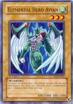 Elemental Hero Avian (YSD-EN007) - Starter Deck 2006 1st Edition - Premium Yugioh Single from Konami - Just $0.26! Shop now at Game Crave Tournament Store