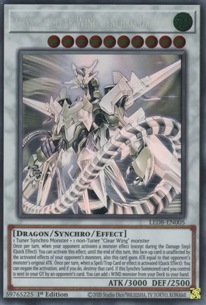 Crystal Clear Wing Synchro Dragon (Ghost Rare) (LED8-EN005) - Legendary Duelists: Synchro Storm 1st Edition - Premium Yugioh Single from Konami - Just $22.94! Shop now at Game Crave Tournament Store