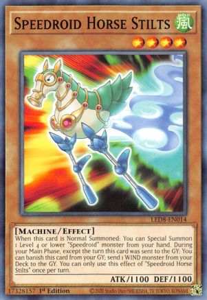 Speedroid Horse Stilts (LED8-EN014) - Legendary Duelists: Synchro Storm 1st Edition - Premium Yugioh Single from Konami - Just $0.25! Shop now at Game Crave Tournament Store