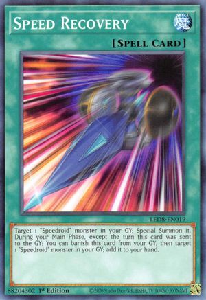 Speed Recovery (LED8-EN019) - Legendary Duelists: Synchro Storm 1st Edition - Premium Yugioh Single from Konami - Just $0.25! Shop now at Game Crave Tournament Store