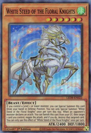 White Steed of the Floral Knights (LED8-EN022) - Legendary Duelists: Synchro Storm 1st Edition - Premium Yugioh Single from Konami - Just $0.25! Shop now at Game Crave Tournament Store