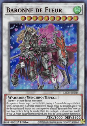 Baronne de Fleur (LED8-EN024) - Legendary Duelists: Synchro Storm 1st Edition - Premium Yugioh Single from Konami - Just $2.30! Shop now at Game Crave Tournament Store