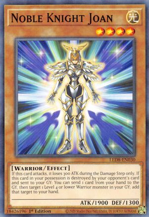 Noble Knight Joan (LED8-EN030) - Legendary Duelists: Synchro Storm 1st Edition - Premium Yugioh Single from Konami - Just $0.25! Shop now at Game Crave Tournament Store