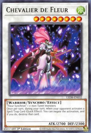 Chevalier de Fleur (LED8-EN032) - Legendary Duelists: Synchro Storm 1st Edition - Premium Yugioh Single from Konami - Just $0.25! Shop now at Game Crave Tournament Store