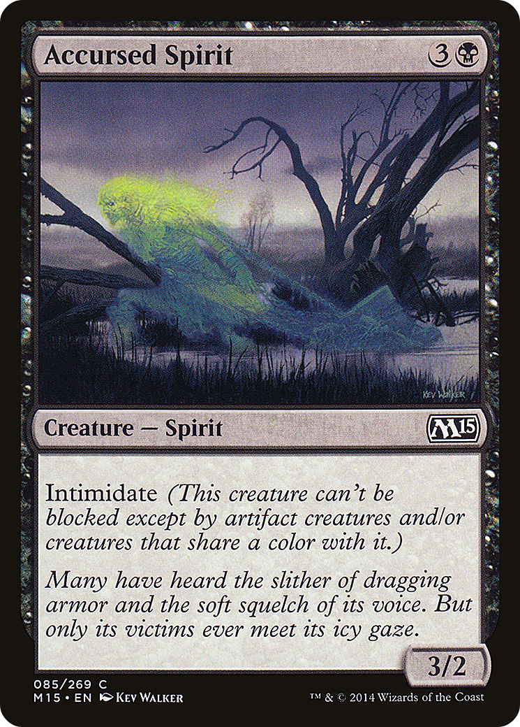 Accursed Spirit (M15-085) - Magic 2015 Foil - Premium MTG Single from Wizards of the Coast - Just $0.08! Shop now at Game Crave Tournament Store