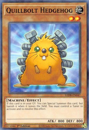 Quillbolt Hedgehog (LED8-EN047) - Legendary Duelists: Synchro Storm 1st Edition - Premium Yugioh Single from Konami - Just $0.25! Shop now at Game Crave Tournament Store