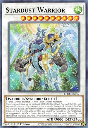 Stardust Warrior (LED8-EN052) - Legendary Duelists: Synchro Storm 1st Edition - Premium Yugioh Single from Konami - Just $0.25! Shop now at Game Crave Tournament Store