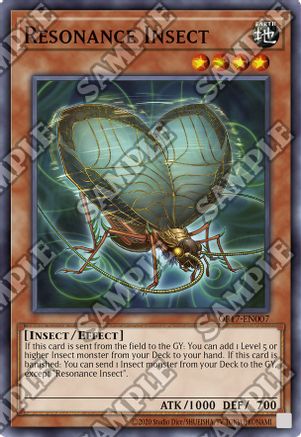 Resonance Insect (OP17-EN007) - OTS Tournament Pack 17 Unlimited - Premium Yugioh Single from Konami - Just $0.48! Shop now at Game Crave Tournament Store