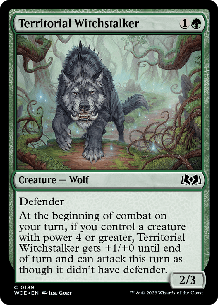 Territorial Witchstalker (WOE-189) - Wilds of Eldraine Foil - Premium MTG Single from Wizards of the Coast - Just $0.08! Shop now at Game Crave Tournament Store