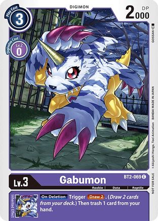 Gabumon - BT2-069 (Official Tournament Pack Vol.3) (BT2-069) - Release Special Booster - Premium Digimon Single from Bandai - Just $0.22! Shop now at Game Crave Tournament Store
