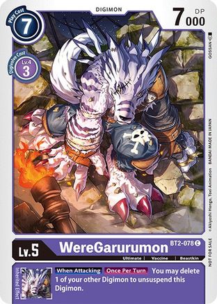 WereGarurumon - BT2-078 (Official Tournament Pack Vol.3) (BT2-078) - Release Special Booster - Premium Digimon Single from Bandai - Just $0.11! Shop now at Game Crave Tournament Store