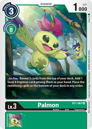 Palmon (Official Tournament Pack Vol.3) (BT1-067) - Release Special Booster - Premium Digimon Single from Bandai - Just $0.08! Shop now at Game Crave Tournament Store