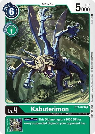Kabuterimon (Official Tournament Pack Vol.3) (BT1-073) - Release Special Booster - Premium Digimon Single from Bandai - Just $0.08! Shop now at Game Crave Tournament Store