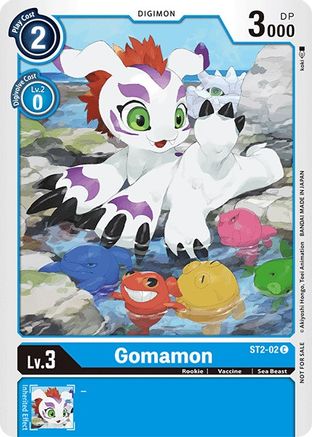 Gomamon (Official Tournament Pack Vol.3) (ST2-02) - Starter Deck 02: Cocytus Blue - Premium Digimon Single from Bandai - Just $0.08! Shop now at Game Crave Tournament Store