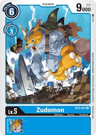 Zudomon - BT2-027 (Official Tournament Pack Vol.3) (BT2-027) - Release Special Booster - Premium Digimon Single from Bandai - Just $0.08! Shop now at Game Crave Tournament Store