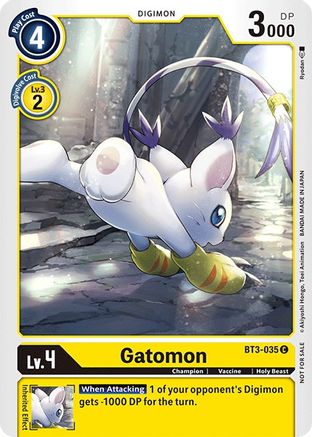 Gatomon - BT3-035 (Official Tournament Pack Vol.3) (BT3-035) - Release Special Booster - Premium Digimon Single from Bandai - Just $0.08! Shop now at Game Crave Tournament Store