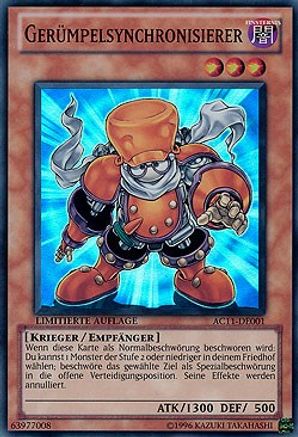 Junk Synchron (German) - "Gerumpelsynchronisierer" (AC11-DE001) - Advent Calendar 2011 (Adventskalender) Limited - Premium Yugioh Single from Konami - Just $5.59! Shop now at Game Crave Tournament Store