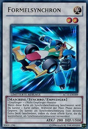 Formula Synchron (German) - "Formelsynchron" (AC11-DE009) - Advent Calendar 2011 (Adventskalender) Limited - Premium Yugioh Single from Konami - Just $2.68! Shop now at Game Crave Tournament Store