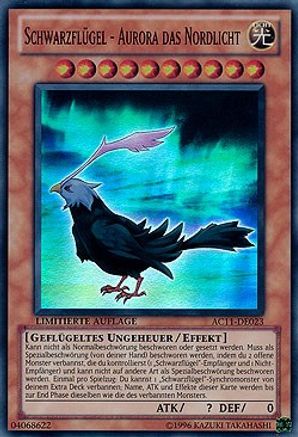 Blackwing - Aurora the Northern Lights (German) - "Schwarzflugel - Aurora das Nordlicht" (AC11-DE023) - Advent Calendar 2011 (Adventskalender) Limited - Premium Yugioh Single from Konami - Just $2.14! Shop now at Game Crave Tournament Store