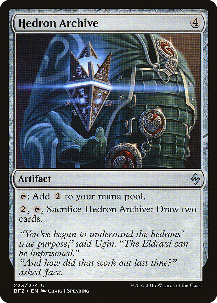 Hedron Archive (BFZ-223) - Battle for Zendikar - Premium MTG Single from Wizards of the Coast - Just $0.21! Shop now at Game Crave Tournament Store