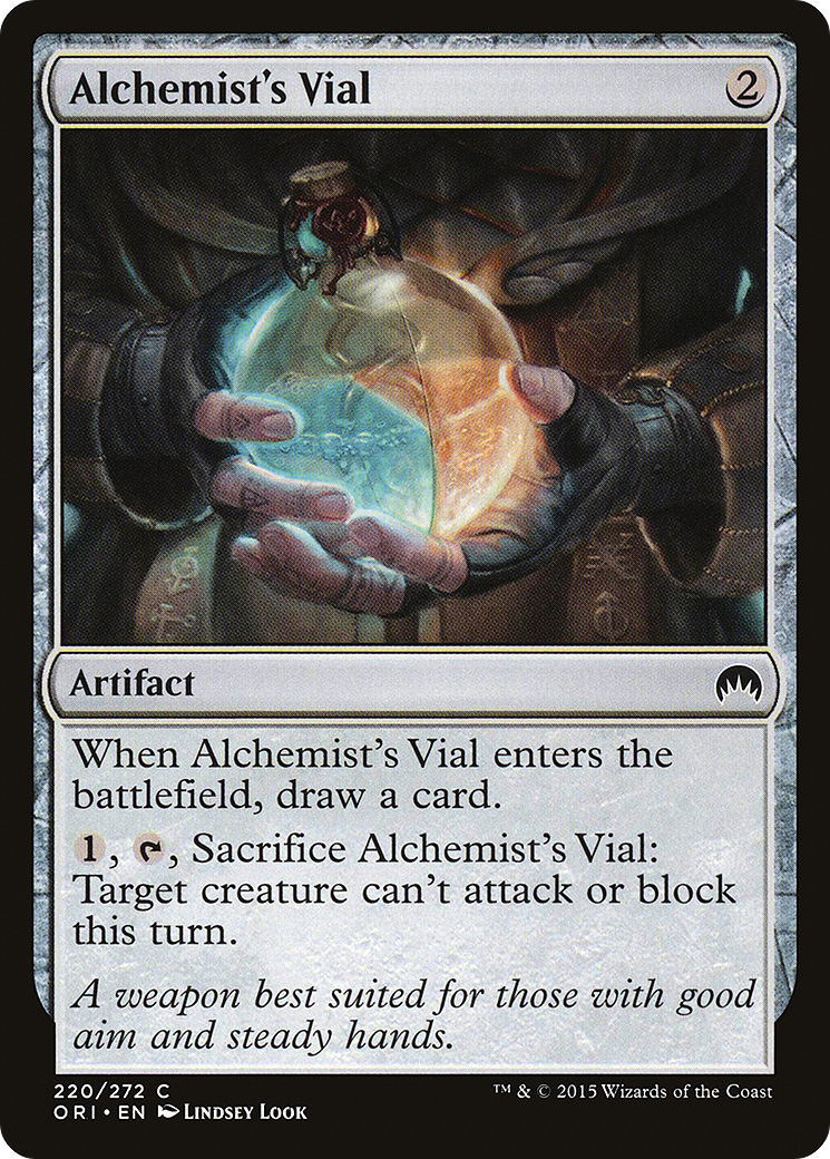 Alchemist's Vial (ORI-220) - Magic Origins Foil - Premium MTG Single from Wizards of the Coast - Just $0.34! Shop now at Game Crave Tournament Store