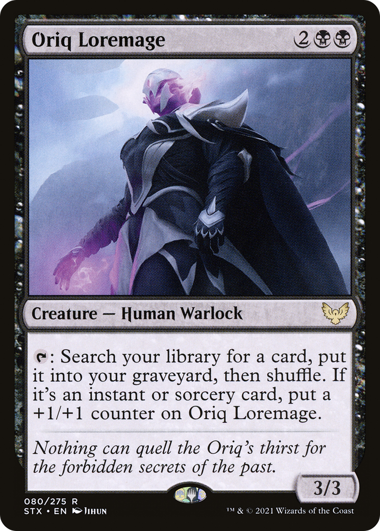Oriq Loremage (STX-080) - Strixhaven: School of Mages Foil - Premium MTG Single from Wizards of the Coast - Just $0.50! Shop now at Game Crave Tournament Store