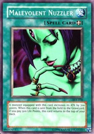 Malevolent Nuzzler (SYE-036) - Starter Deck: Yugi Evolution 1st Edition - Premium Yugioh Single from Konami - Just $0.25! Shop now at Game Crave Tournament Store