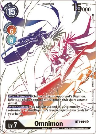 Omnimon (Alternate Art) (BT1-084) - Double Diamond Foil - Premium Digimon Single from Bandai - Just $289.76! Shop now at Game Crave Tournament Store